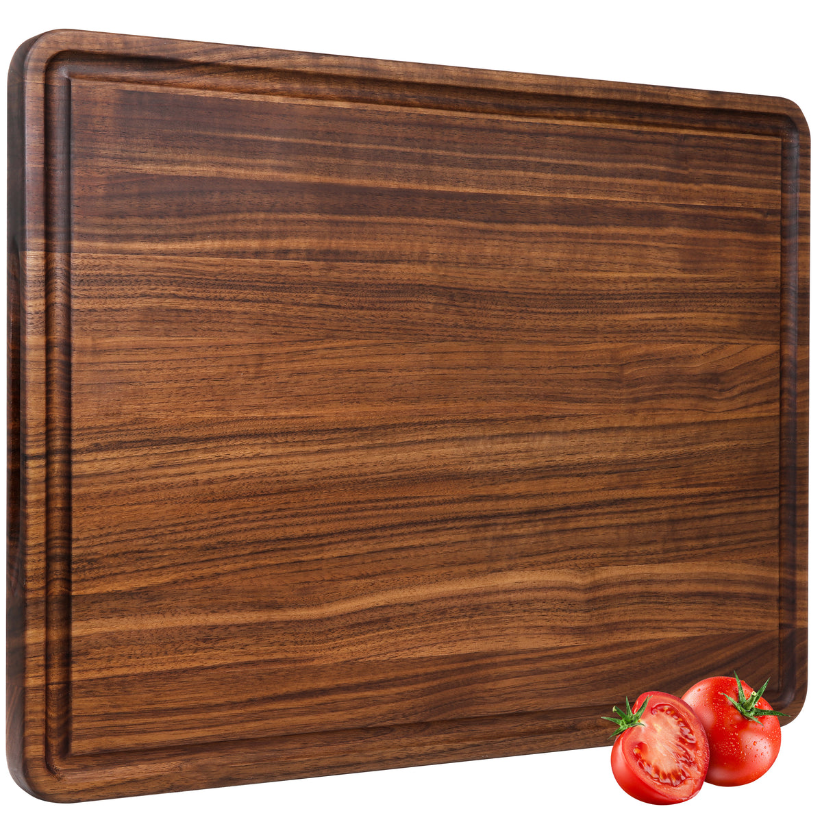 AZRHOM Extra Large Walnut Wood Cutting Board for Kitchen 24x18 Cheese –  AzrHom