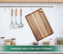 Load image into Gallery viewer, acacia wood cutting board