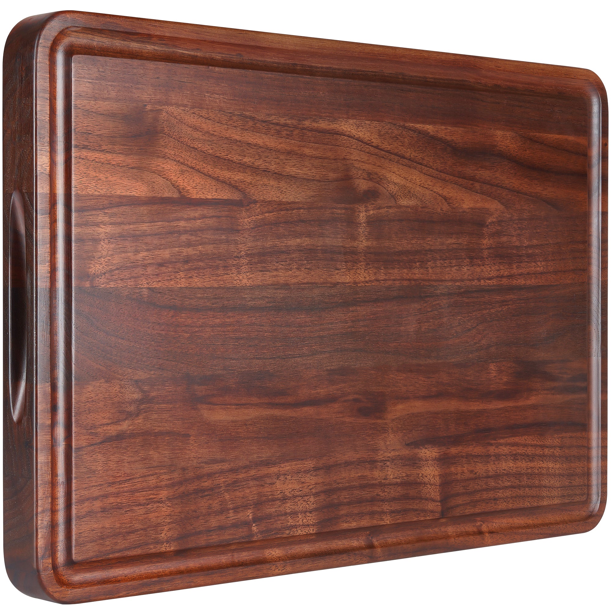AZRHOM Extra Large Acacia Wood Cutting Board For Kitchen With